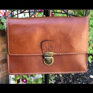 Patricia Nash brown leather Crossbody purse.